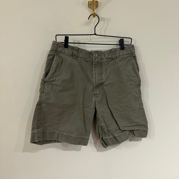J. Crew Shorts Men's Size 32 Green Brown Chino Casual Cotton Preppy - Picture 1 of 4